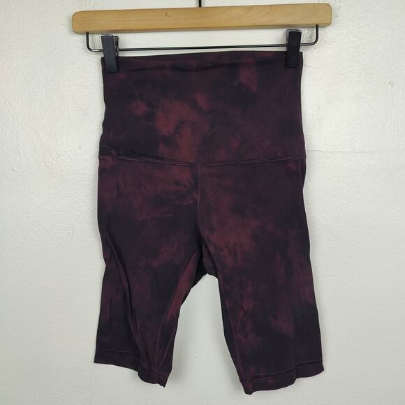 Lululemon Align Super High Rise Short Diamond‎ Dye 10"  Womens 4 Cassis Black - Picture 1 of 6